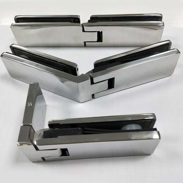 Easy To Install Glass Shower Hinge Anti Corrosion Glass Shower Door Brackets