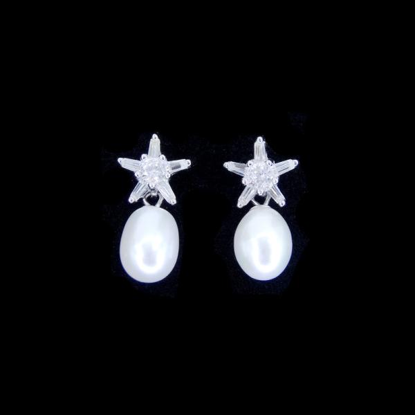 Birds Shape Silver 925 Zircon Earrings Stub For Young Lady Cute Design