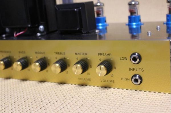 Custom Grand Style JCM800 Hand Wired All Tube Guitar Amplifier Head in Black Tolex with Ruby Tubes 50W