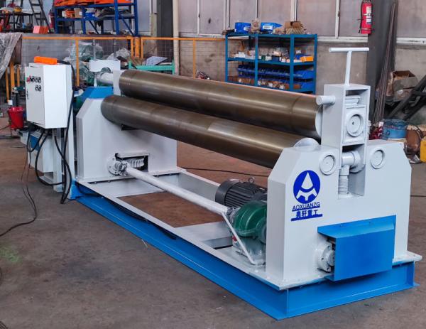 Full Automatic Eletric Three Roller Bending Machine Metal Plate 10x2500mm