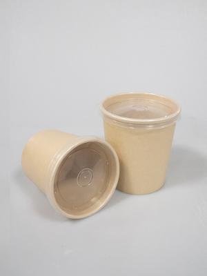 PE Coated Recyclable Disposable Soup Cups For Hot Drinks Oil / Crush Resistance