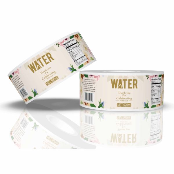 Custom Vinyl Sticker for Beverage Bottle Clear Transparent Label