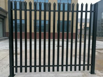 Customized heavy duty palisade fence panels D pale bend head palisade fencing