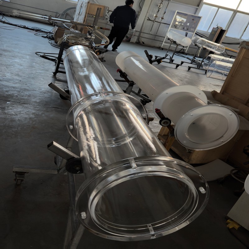 Quartz Glass Tube 400mm Large Diameter Heat Resistant High Purity Transparent Clear Tubing