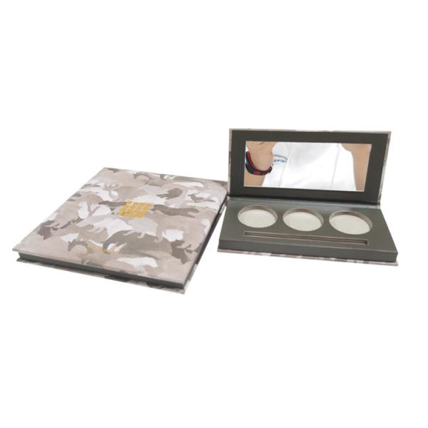 Square Magnetic Empty PaperBoard Eyeshadow Palette with Mirror | Custom Box
