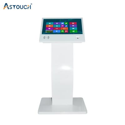 Monitor de quiosque com tela de toque interativa para exibição de sinalização de chão