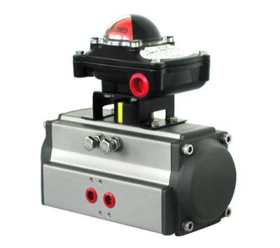 Double action actuator pneumatic rotary cylinder with honeywell limit switch box