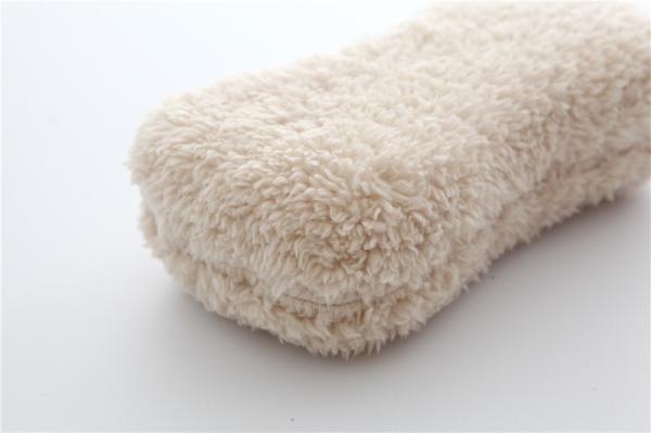 Pink color microfiber plush car cleaning, house cleaning sponge applicator pad
