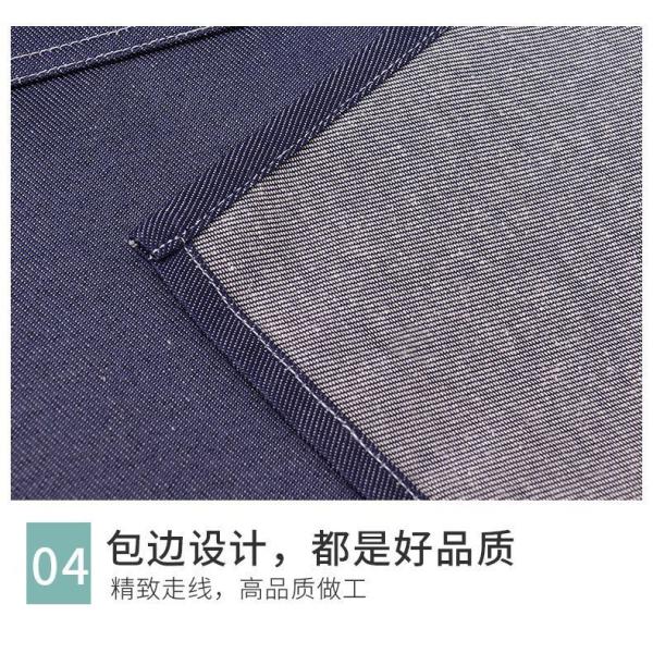 Custom Denim Hairdresser Garden Tools Apron with Pockets Support 7 Days Sample Order