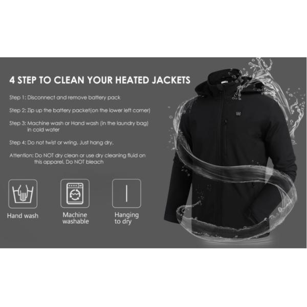 Custom Battery Heated Warm Jacket Clearance Winter Coats Waterproof Thermal Insulation Jacket