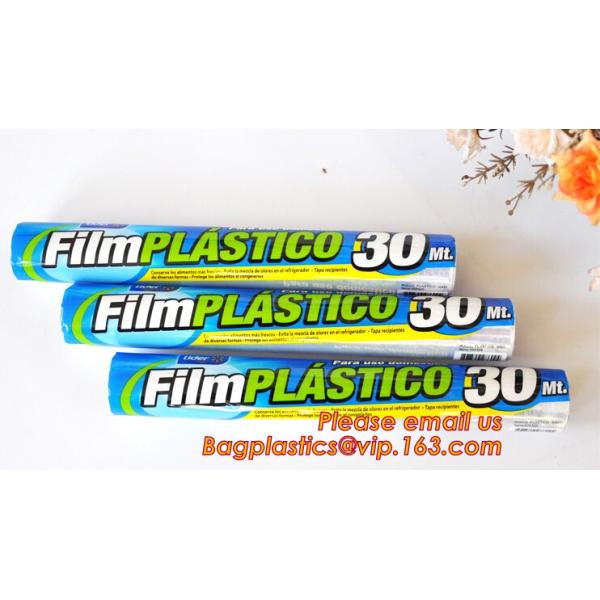 Keep Fresh PE food wrap plastic Cling film wrap jumbo roll, LLDPE power stretch wrap film food wrap stretch film, bageas