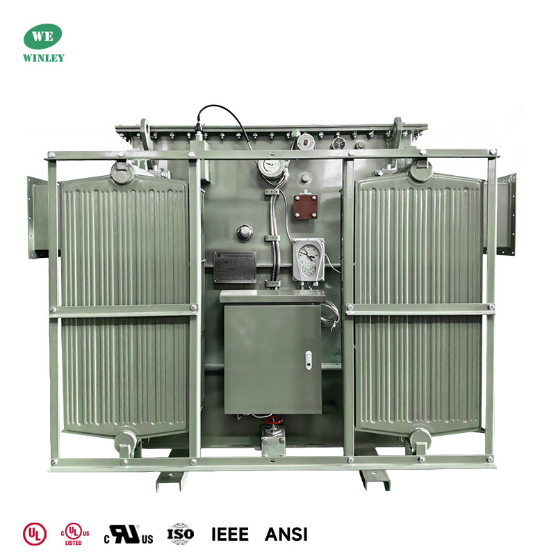 7500/10000kVA Three Phase Substation Power Transformer Dual Secondary 13800V to 7200Y/4160V ＆ 4160Y/2400V MIDEL 7131 Synthetic Ester Fluid ANSI IEEE Standards