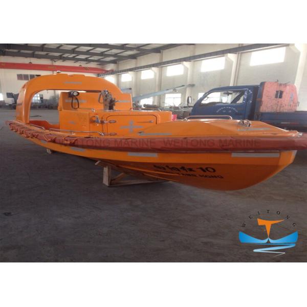 Open Type Lifeboat Rescue Boat Iber Reinforced Plastic For Coastal And Inland River