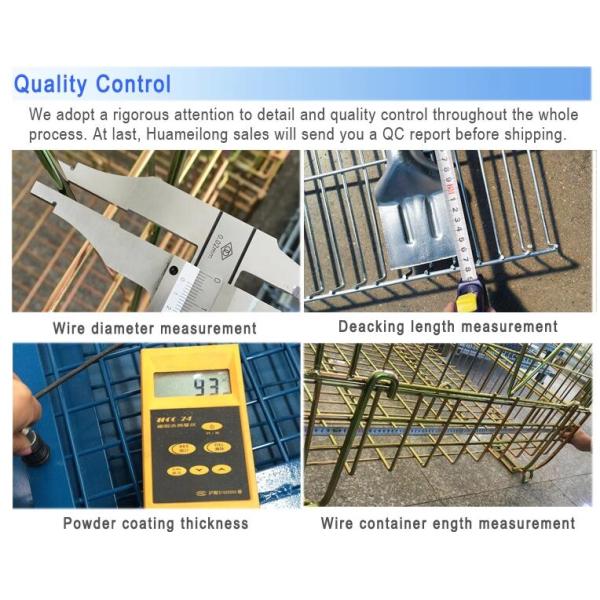 1000kg Capacity Roll Cage Trolley 4 Caster Corrosion Protection High Strength