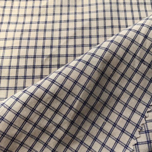 French Eco-friendly Flax Fabrics Check Yarn Dyed 60% Linen 40% Cotton Fabric for Shirt and Clothing