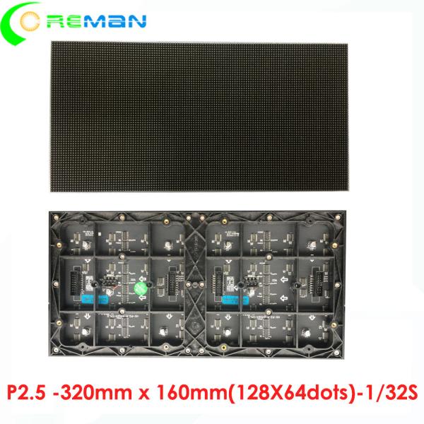 Flexible P2.5 Indoor LED Display Module 128x64 64x64  Rental Fixing FCC CCC Approved