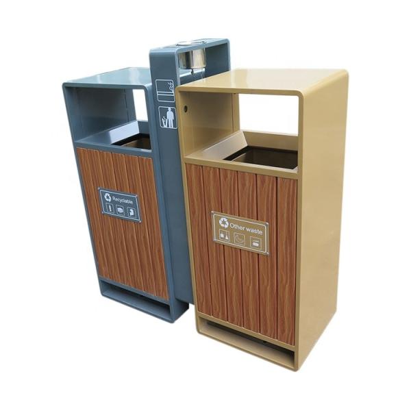 Balde do lixo de madeira exterior estando do comprimento 31.7gal de 900mm
