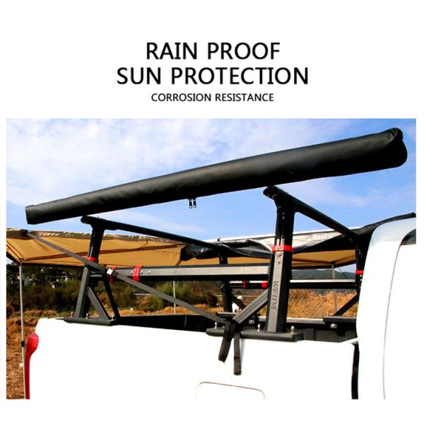 Waterproof Retractable Car Awning Tent Outdoor Car Roof Side Awning for SUV LED Light 4x4 Awning Car Sunscreen Canopy