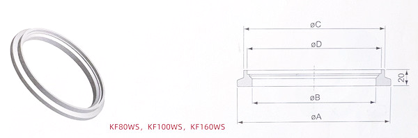 KF Socket Weld Flange SUS304 SUS316L Materials