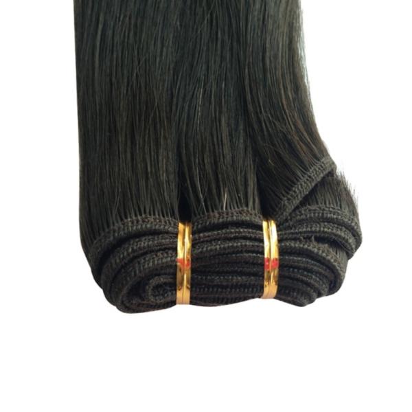Virgin Indian Remy Hair Weft and Natural Black Color with Package Gross Weight 0.300kg