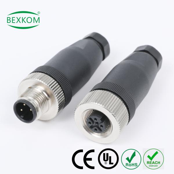 BEXKOM M Series M5 M8 M9 M12 M14 M16 M23 7/8 Circular Connector with IP67 Waterproof EMC Shield and Screw Locked for Reliable Electrical Connections