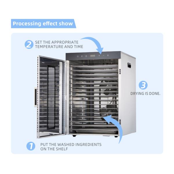 6 Layers Stainless Steel Commercial Food Beef Dryer Dried Meat Dry Fruit Industry Jerky Dehydrate Machine for Sale