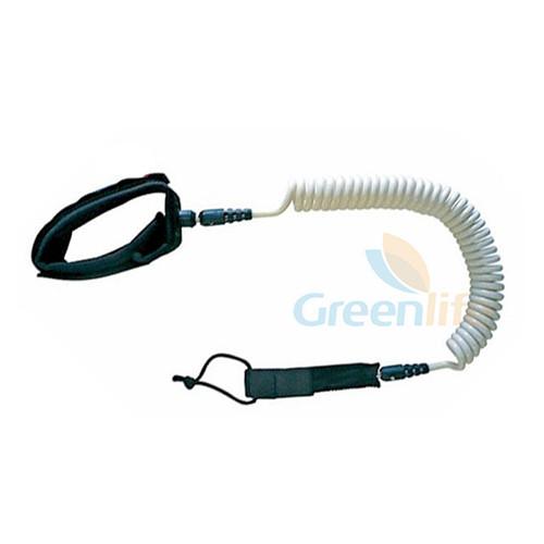 Plastic Strong Paddle Board Ankle Leash 9'' Length White Colour For Protection