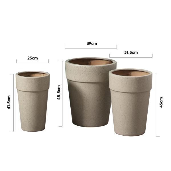 New arrival nordic speckle ceramic succulent planter home decor large indoor outdoor porcelain plant pots for with logo