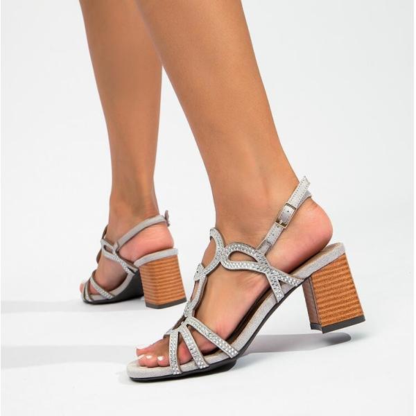 Sandals Women One Line Sloping Heel Sandals Water Brick Fashionable Sandals