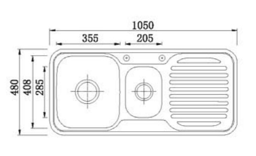 Полируя поверхностный материал нержавеющей стали раковины проекта с дренажной плитой