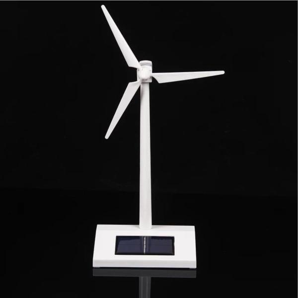 White Indoor Solar Windmill Toy Children Solar Toys For Decoration
