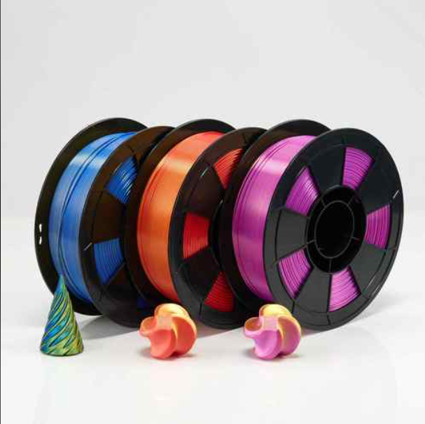 Vibrant Multi Color 1.75mm PLA Filament PETG Blend Versatile 3D Printer Consumable Material