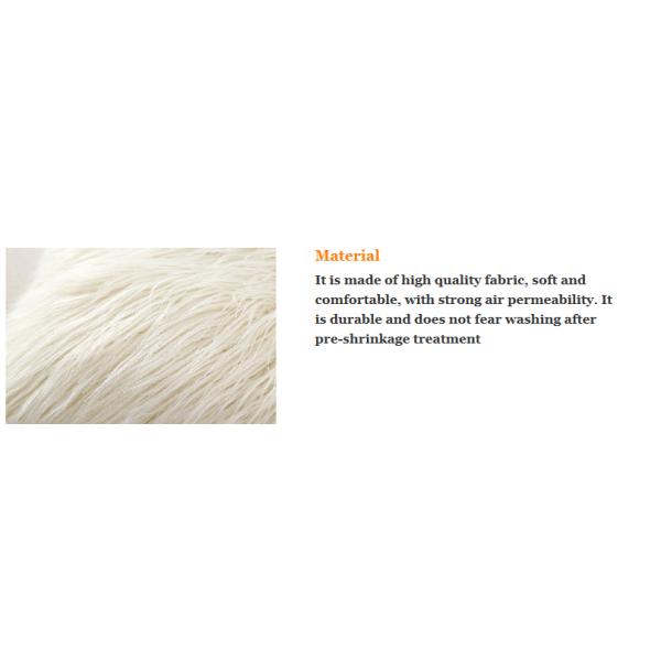 Custom Square Shape Faux Sheepskin Throw Pillow Covers  gradient Removable Washable