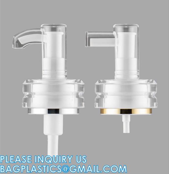 Shampoo Pump Bottle, Luxury Silver Cosmetic Packaging Face Cream Serum Essence Lotion Dispenser Pump Bottle