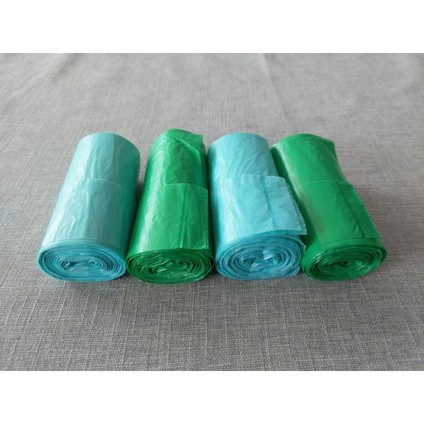 Beige PE Plastic HDPE/LDPE Flap Tie Trash Garbage Bag for Direct Custom Branding