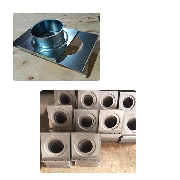 Dust Collection Fitting Manual Self Cleaning Blast Gates Galvanized Steel 4 Inch Od