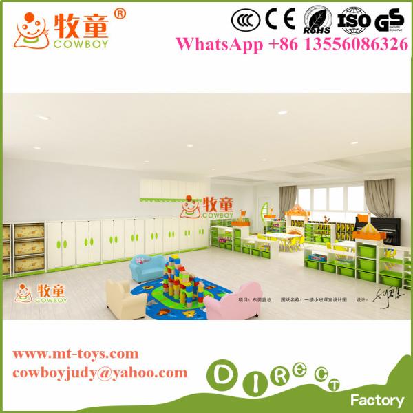 High Quality Mordern Preschool wooden furniture sets made in Guangzhou China