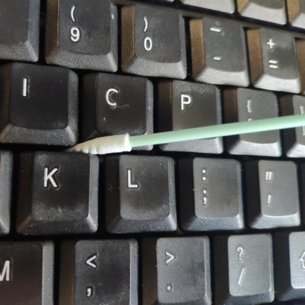 Hisopo de punta espiral TX751 | Llega a áreas de difícil acceso para la limpieza, 67 mm de largo