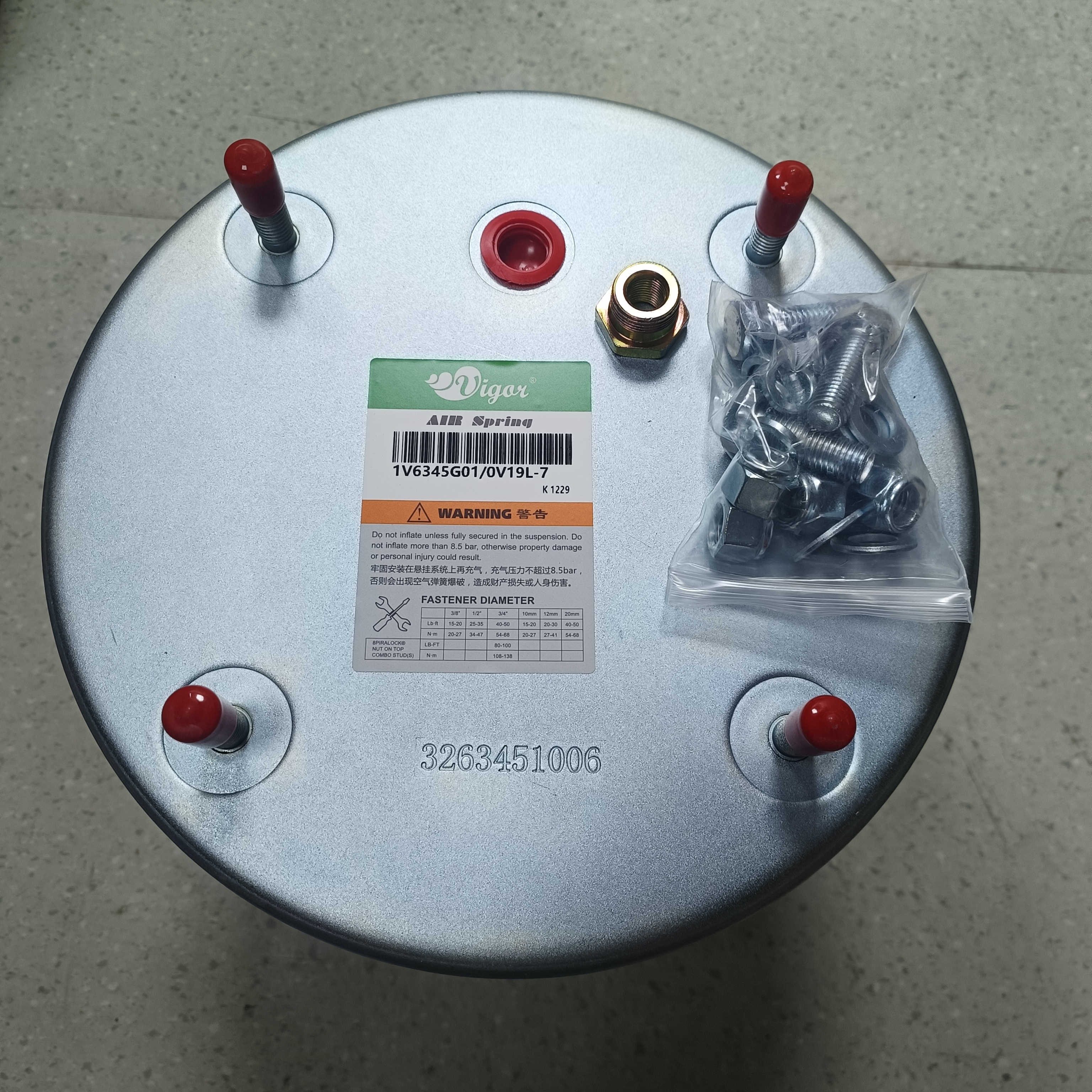 New H6 345 810MB Suspension System Trailer Rubber airbag air Spring Trailer 4st W01-M58-6345 1T19F-7/L-7 1R14-059 1R14-716