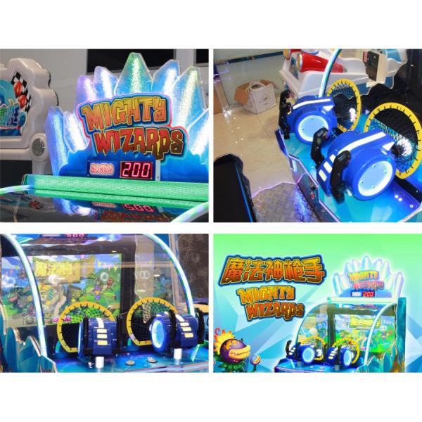 Might Wizards Kids Shooting Balls Game Machine For Shopping Center