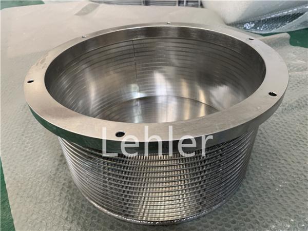 SS316L Basket Mill / Bead Mill Screen 300 Micron Slot Opening For Coating And Inks