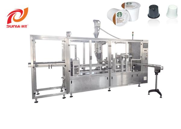 Double Lanes 6000pcs/Hour 25L K Cup Filling And Sealing Machine