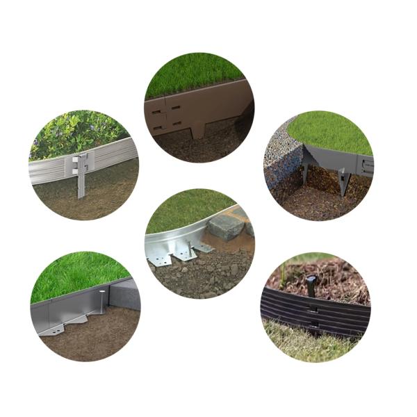 Landscape Edging Garden Edge Flexible Border Metal Landscaping Black Lawn Edge For Garden Yard