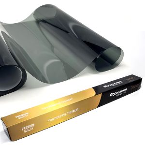 Film pour vitres de voiture teinté cristallin AIR-35 avec garantie de 5 ans, épaisseur de 2 mil et 35 % de VLT pour le contrôle solaire et l'intimité