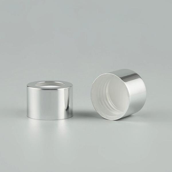 24/410 24mm Disc Top Cap Diffuser Bottle Silver Aluminium PE Liner