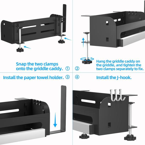 Подъемник аксессуаров для барбекю с угольным углем с магнитной лентой