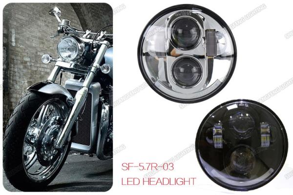 5.75 Inch Round Motorcycle Headlight , 4x4 Harley LED Headlight For Off Road / Jeep