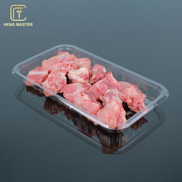Food Grade Plastic Disposable Fruit Tray PP Plastic For Frozen Meat