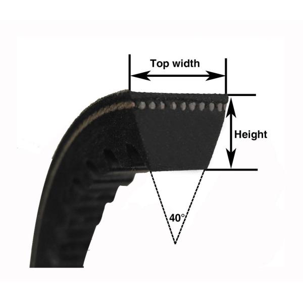 Maquinaria agrícola cinturón de dientes doble variable con poliéster algodón lienzo caucho