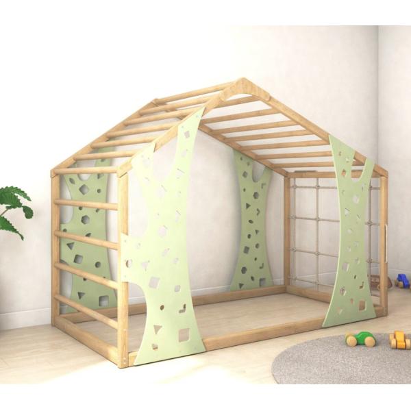 Montessori Gym Bed Jungle Gym Toddler Bed Indoor Playhouse Platform Bed As your request Mail packing Y
